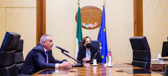 il capo della polizia e il ministro dell'interno in video collegamento con Palermo