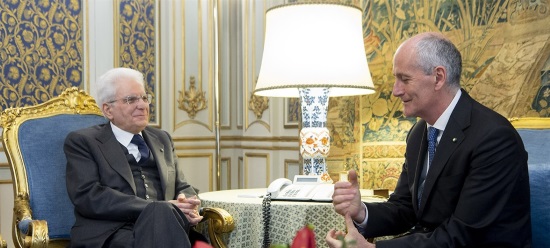 Presidente della Repubblica Sergio Mattarella e il prefetto Franco Gabrielli