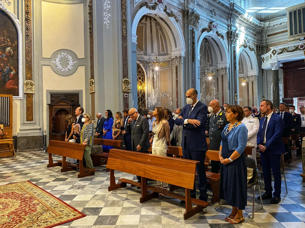 La cerimonia in ricordo del vice questore aggiunto Antonino Cassarà e dell’agente Roberto Antiochia