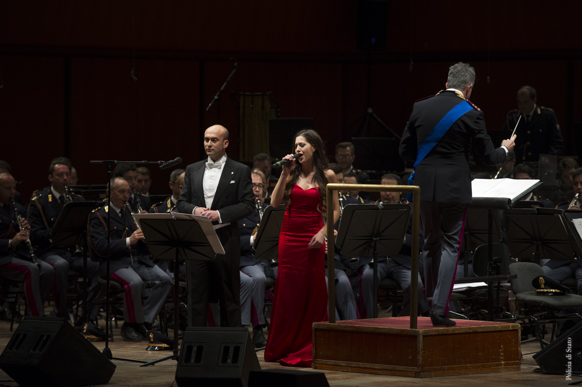 L'esibizione del soprano Federica Balucani e del tenore Aldo Caputo e la direzione del maestro Maurizio Billi