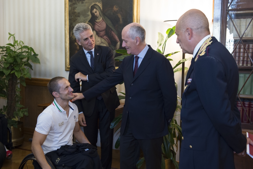 I medagliati olimpici e paralimpici di Rio 2016 ricevuti dal capo della Polizia