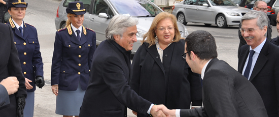 Il vice capo della Polizia Francesco Cirillo con il prefetto Emilia Zarrilli