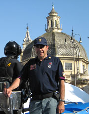 Polizia del mare in esposizione a Piazza del Popolo