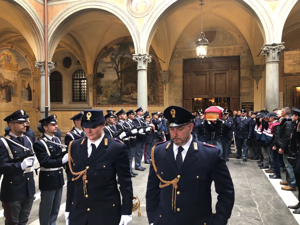 Il funerale del sovrintendente capo Giovanni Politi