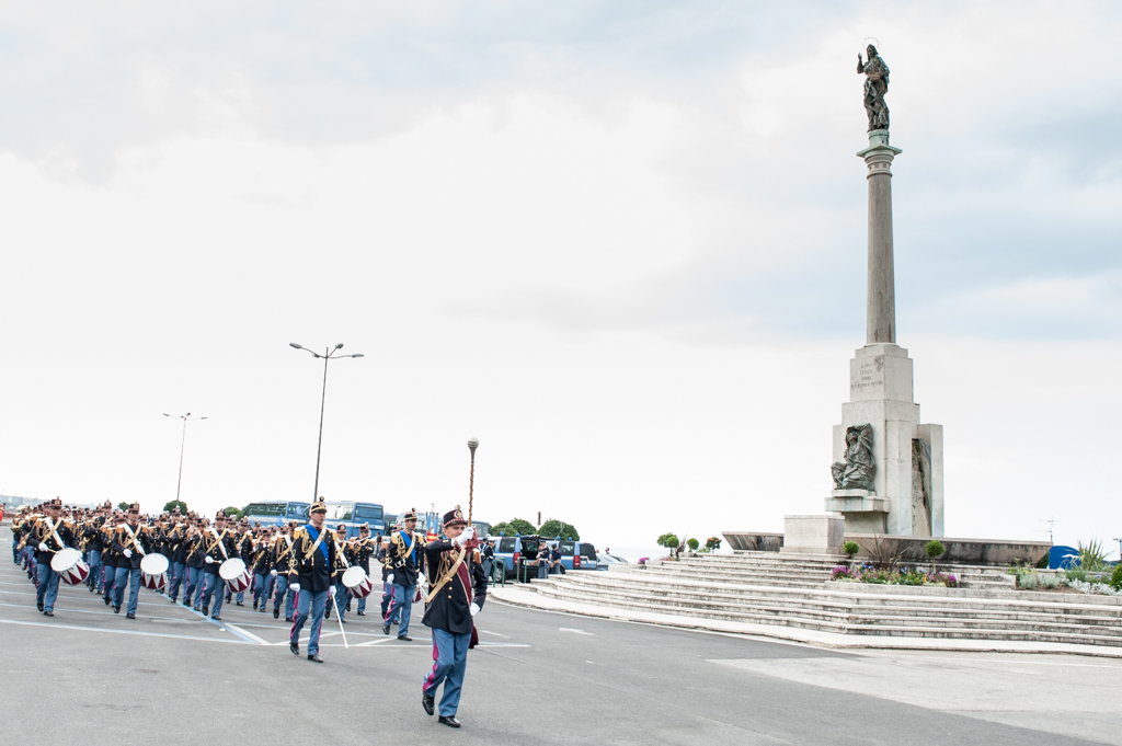 La Banda della Polizia di Stato durante la sfilata al 6° raduno nazionale Anps