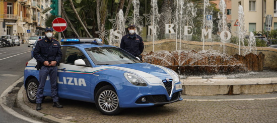 Polizia a Sanremo