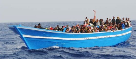Un'imbarcazione di migranti