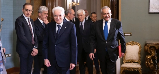 Il presidente Mattarella e il capo della Polizia al Quirinale