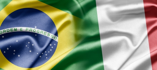 bandiere Brasile Italia