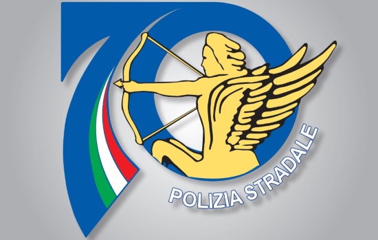 Logo 70° anniversario Polizia stradale