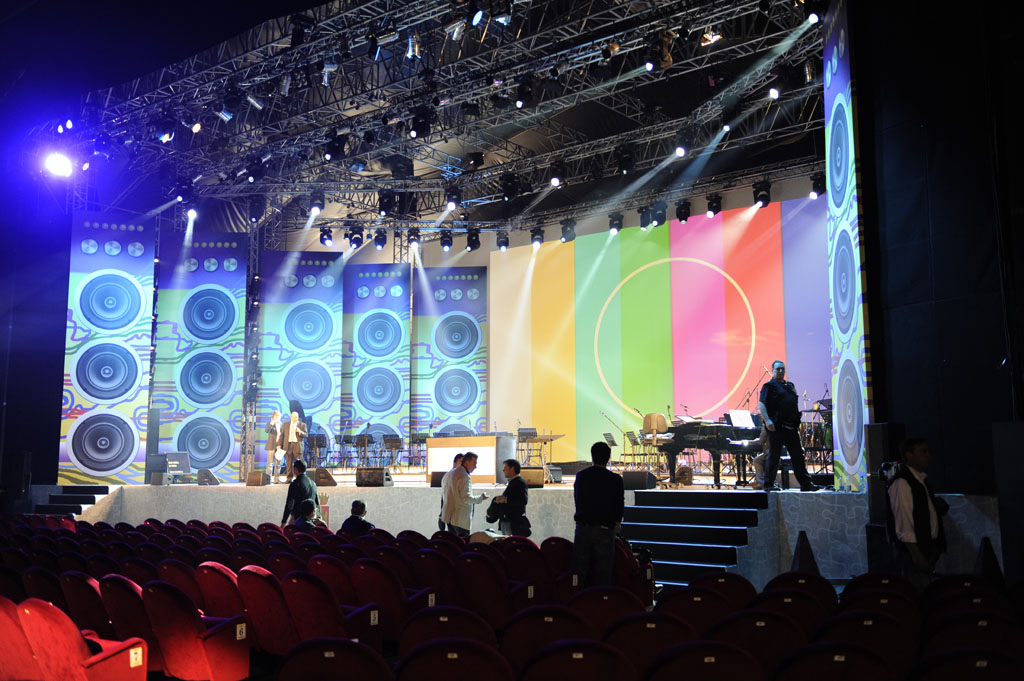 il palco del concerto per la legalità 2012 