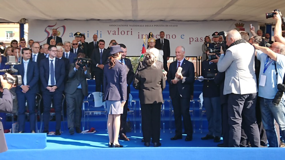 La cerimonia a Ostia per il 50° anniversario dell’Anps - Gli ospiti e le autorita
