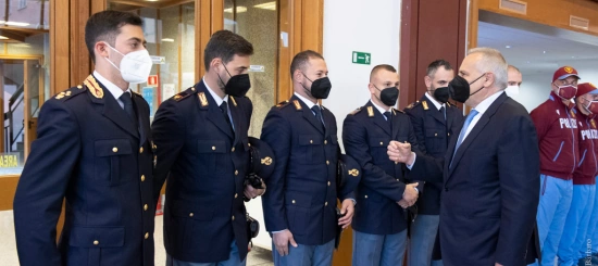 Il prefetto Giannini incontra poliziotti e familiari vittime
