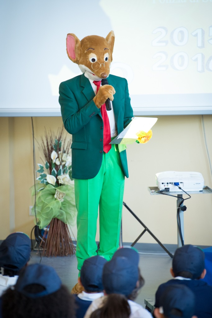 La cerimonia di consegna de "Il mio diario" 2015/2016 a Frosinone. Testimonial d'eccezione Geronimo Stilton protagonista di avventure per ragazzi
