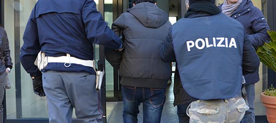 Arresto effettuato dalla Polizia