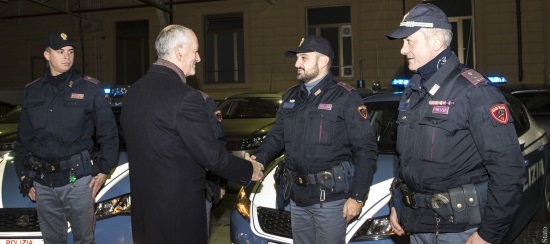 Capo della Polizia alla questura di Roma per gli auguri di Capodanno