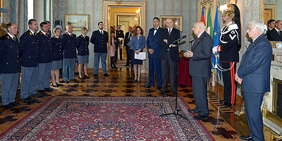 Il prefetto Pansa in visita al Quirinale dal presidente della Repubblica Giorgio Napolitano