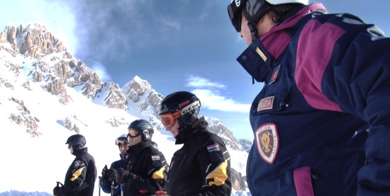 polizia croata e italiana sulle piste da sci