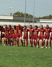 La squadra delle Fiamme oro rugby