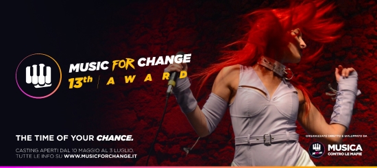 Music for change. Online il bando della 13° edizione