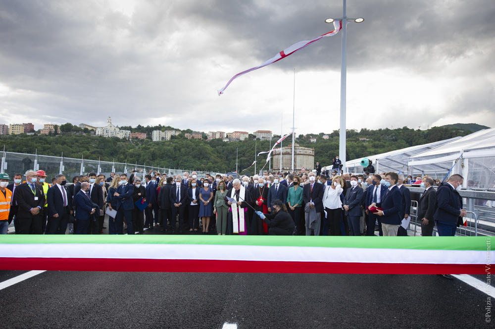 Cerimonia d'inaugurazione del Ponte San Giorgio di Genova