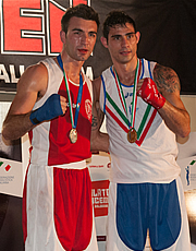 Dario Donato Vangeli e Carmine Cirillo sul podio dei campionati italiani