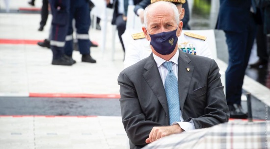 Il capo della Polizia all'inaugurazione del Ponte San Giorgio