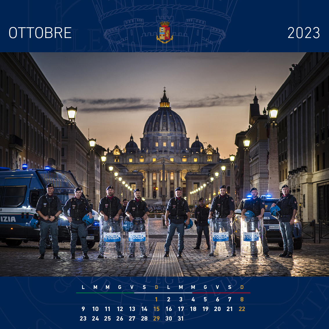 il calendario della Polizia di Stato 2023