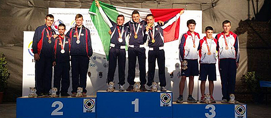 Gabriele Rossetti e Domenico Simeone sul podio dei campionati del mondo