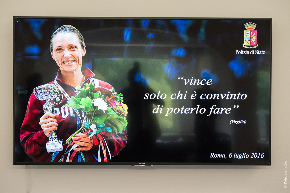 La cerimonia in onore della straordinaria carriera sportiva di Valentina Vezzali