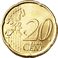 Fronte di una moneta da 20 centesimi di euro