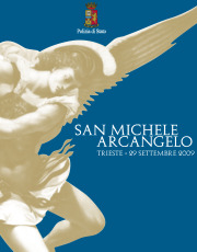 La locandina con la rappresentazione di San Michele Arcangelo