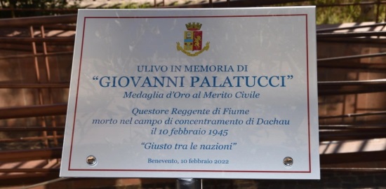 Targa commemorativa Giovanni Palatucci