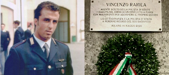 Milano ricorda l'agente scelto Vincenzo Raiola