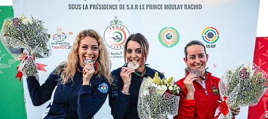 Jessica Rossi sul podio a Rabat