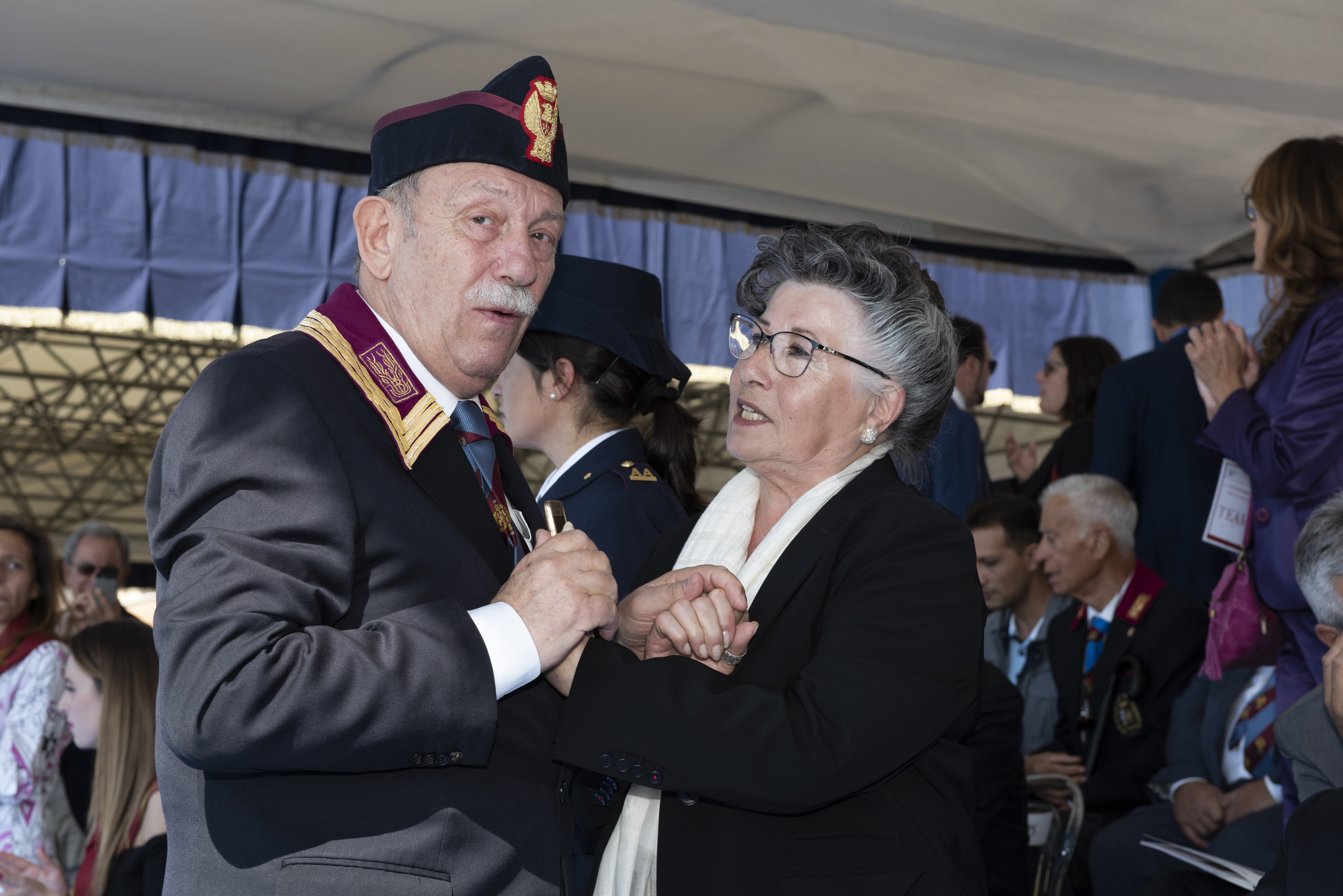 La cerimonia a Ostia per il 50° anniversario dell’Anps - Gli ospiti e le autorità