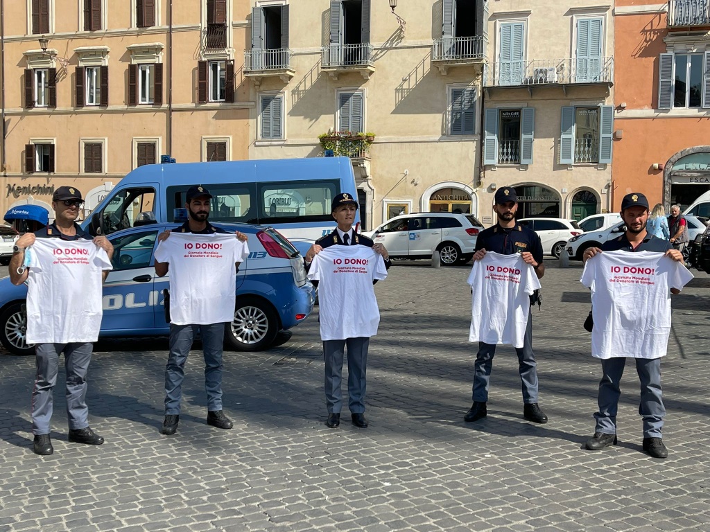 L’iniziativa dell’Associazione donatori e volontari personale Polizia di Stato – Donatorinati a Roma