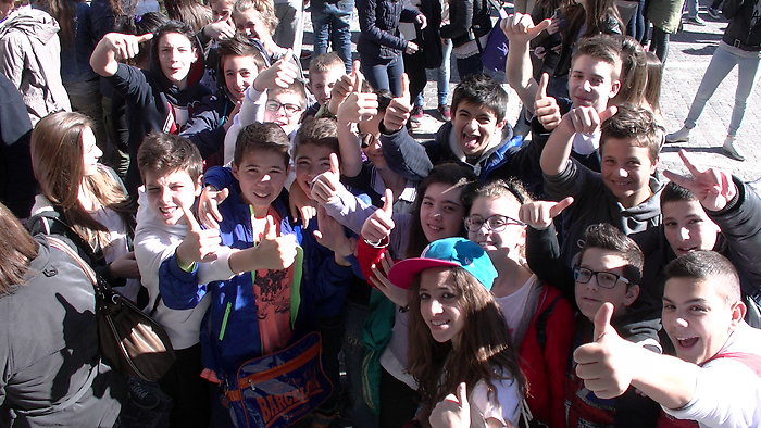 Studenti presenti alla tappa di Pesaro