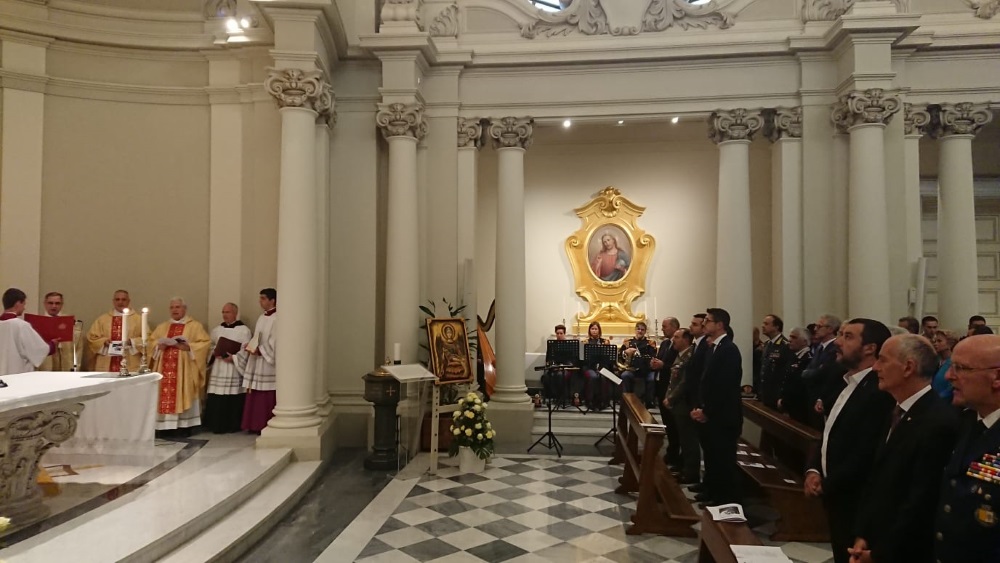 La celebrazione del Santo Patrono della Polizia nella chiesa di Santa Maria regina della famiglia, presso il Governatorato della Città del Vaticano