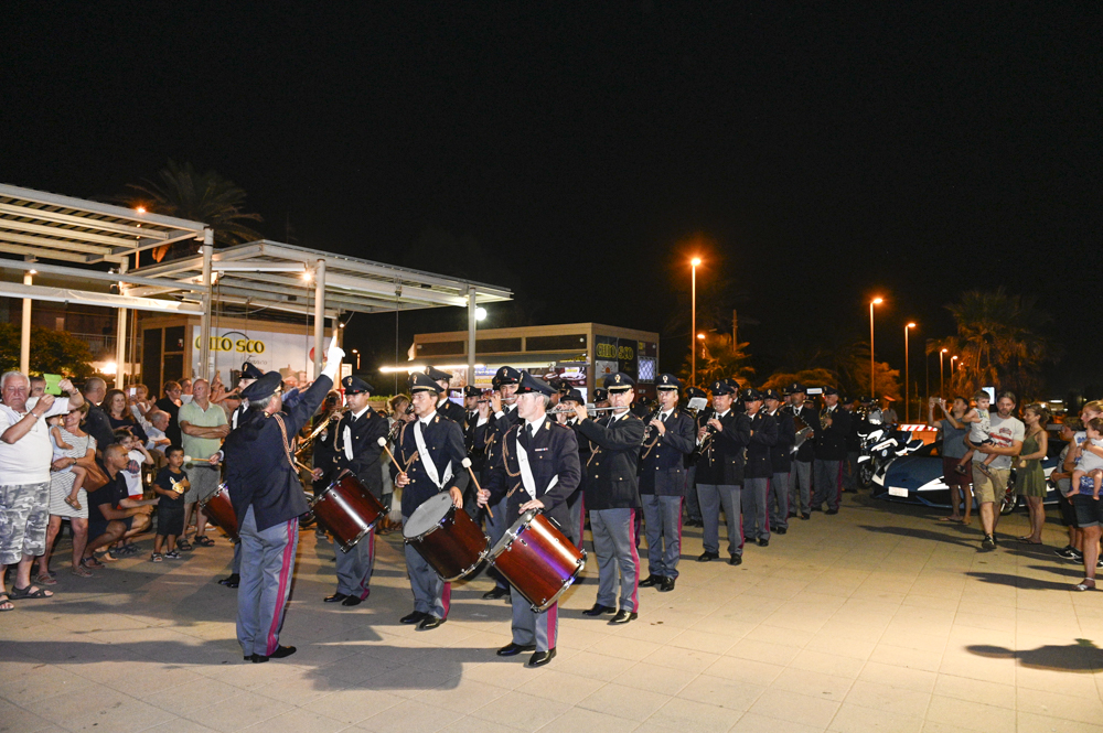 Il concerto della Fanfara della Polizia di Stato sul lungomare di santa Severa