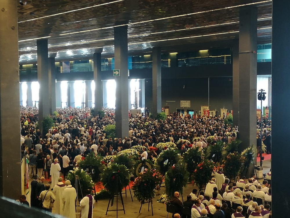 I funerali di Stato delle vittime del crollo del Ponte Morandi a Genova