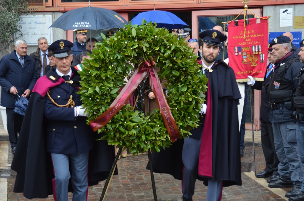 Le commemorazioni dell'ispettore capo Filippo Raciti a Catania il 2 febbraio 2018
