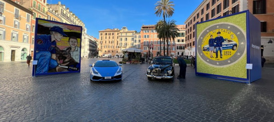 Le infiorate a piazza di Spagna a Roma per il 170° anniversario della Fondazione