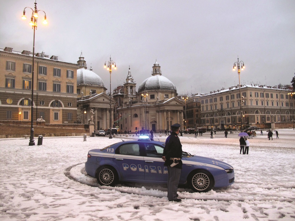 Febbraio, nevicata a Roma