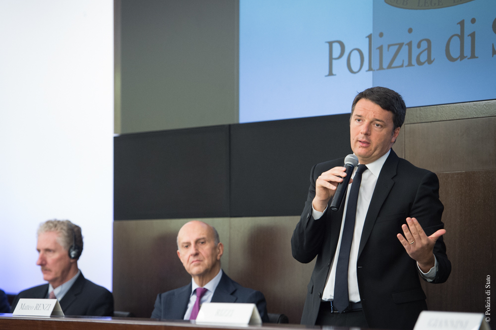 Roma: seminario sulla sicurezza con il presidente del Consiglio Renzi