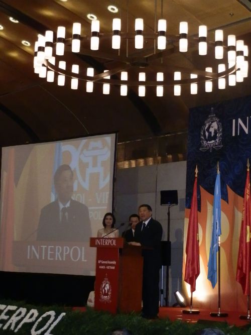 discorso del presidente dell'Interpol