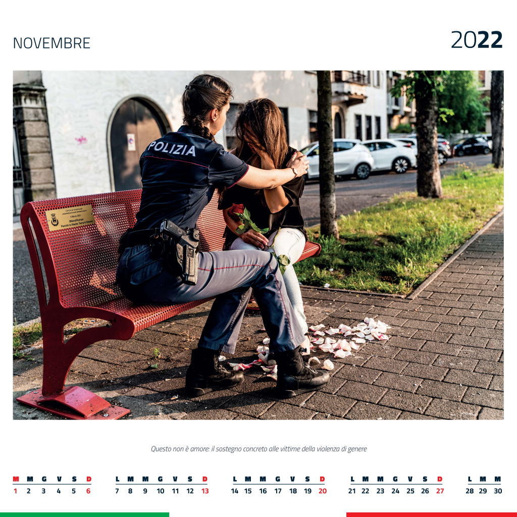 Il calendario della Polizia di Stato 2022 novembre