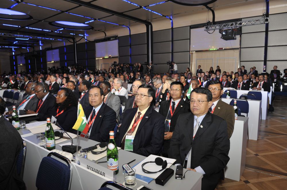 I delegati durante la conferenza ministeriale