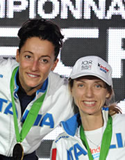 Valentina Vezzali ed Elisa Di Francisca campionesse del mondo delle Fiamme oro