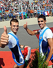 Andrea Caianiello e Armando Dell'Aquila campioni del mondo delle Fiamme oro
